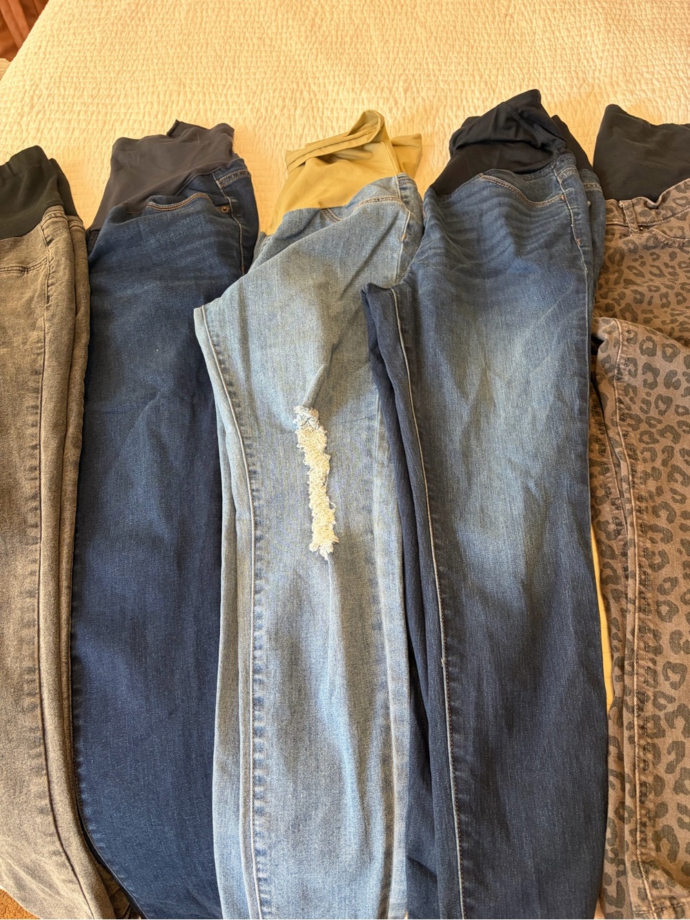 Women’s Maternity Jeans Bundle 5 Pack of